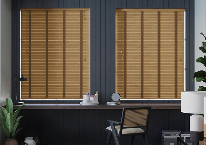 Ecowood Deluxe, Provincial Fine Grain - Motorised Venetian Blind - Image 5